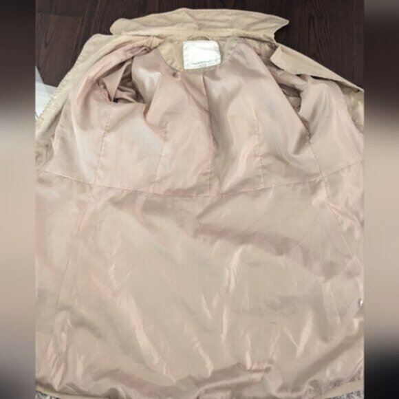 Free/Quent camel tan beige belted trench coat - Picture 4 of 7